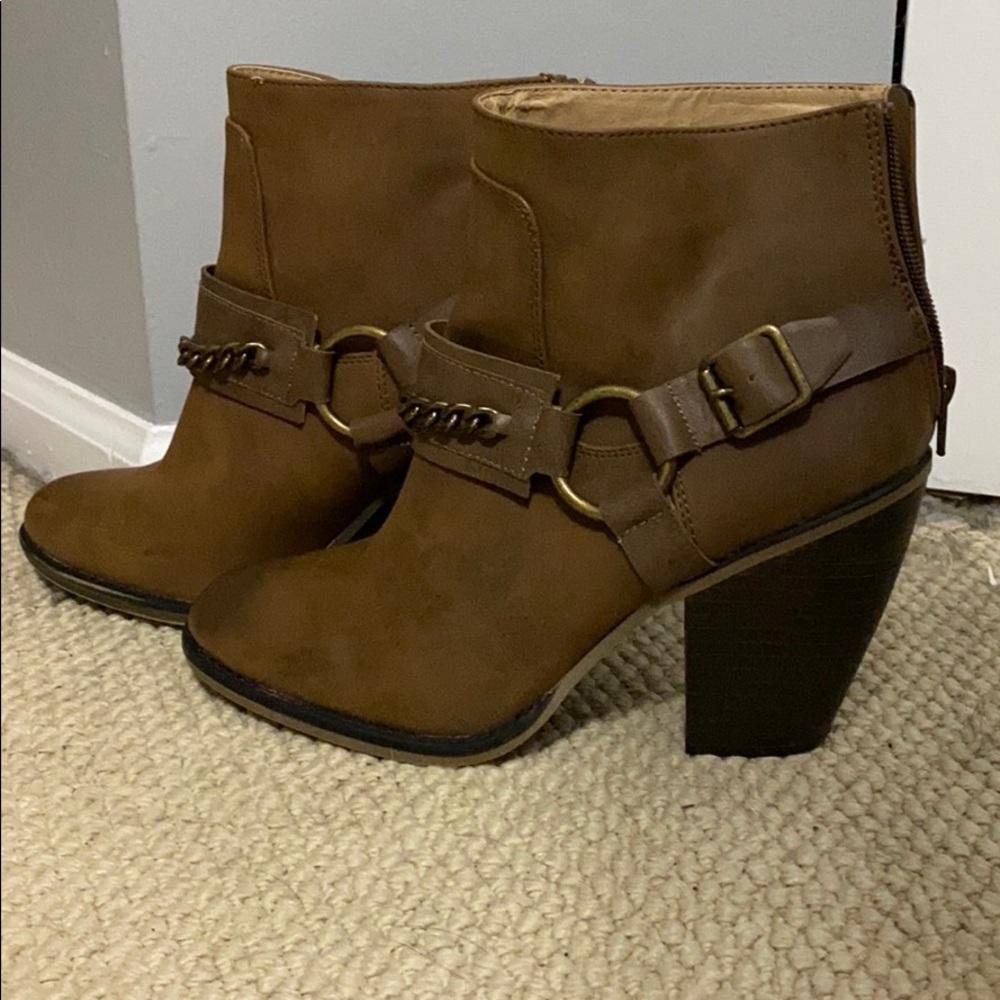 Brown booties